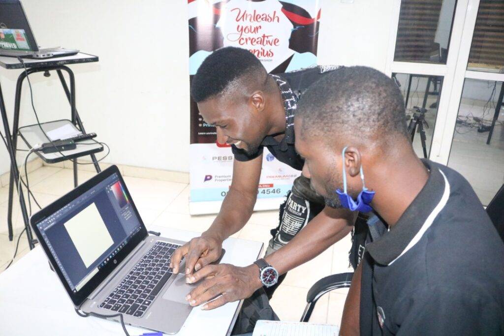 Digital marketing training in lagos, An instructor Guiding a Student